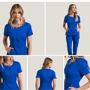 Jaanuu scrub set royal blue